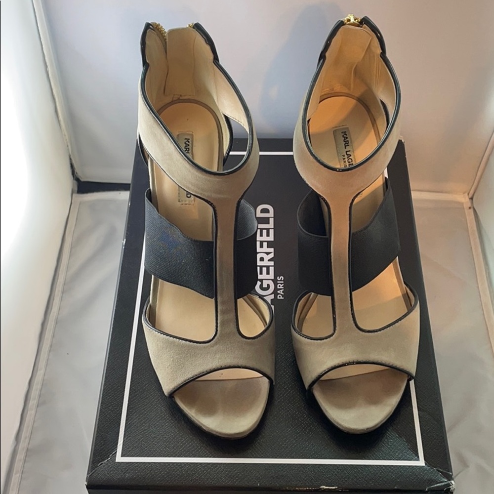 Karl Lagerfeld Rosalie Block Heel sz. 9